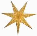Produktbild: Faltbarer Advents Leucht Papierstern, Weihnachtsstern 60 cm - Milenka Gold, Papiersterne 60 cm
