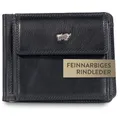 Produktbild: BRAUN BÜFFEL Herren Geldbörse aus echtem Rindsleder Golf mit RFID Schutz - Dollarclip 6 Kartenfächern - Edles Schwarz