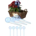 Produktbild: Relaxdays Bewässerungskugeln, 9er Set, HxD: 28 x 8 cm, Durstkugeln für Pflanzen, je 250 ml, Kunststoff, Gießkugel, blau