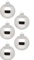 Produktbild: Weihnachtsbaumkugeln-Inge Glas-Shiny Silver- 10cm- 6 Stück
