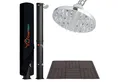 Produktbild: CCLIFE Solardusche Gartendusche Solardusche mit Bodenplatte Schutzhaube