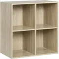 Produktbild: Bücherregal Bücherschrank aus mdf Eiche 60x30x60cm - Woltu