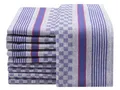 Produktbild: 10er Set Geschirrtücher 45x90 cm Baumwolle blau kariert