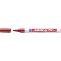 Produktbild: edding 750 Lackmarker - rot - 1 Stift - Rundspitze 2-4 mm - Lackstift zur Markierung und Beschriftung von Metall, Glas, Stein oder Kunststoff - hitzebeständig, permanent, wisch- und wasserfest