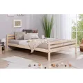 Produktbild: Jugendbett TICAA, beige (kiefer massiv natur), B:146cm L:209cm, Betten, Jugendbett, Futonbett in diversen Breiten, Kiefer, mit Rollrost