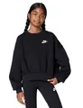 Produktbild: Nike FZ9244-010 G NSW Club FLC BXY CRW LBR Sweatshirt Girls Black/White Taille S