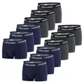 Produktbild: JACK & JONES Boxershorts Herren 12er Pack Basic Trunks Boxer Stretch Unterhosen Unterwäsche Retroshorts Set Baumwolle, Größe:XXL, Farbe:Farbmix 5