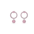 Produktbild: Swarovski Attract Drop-Ohrhänger, Rundschliff, Rosa, Rhodiniert
