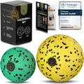 Produktbild: M.S.Lemberg® Faszienball klein Set - Massageball für gezielte Selbstmassage von Faszien, Verspannungen, Triggerpunkt u.v.m. - Faszienkugel Massagekugel für Ganzkörper Massage - 2X Ball 8cm & 6cm
