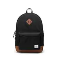 Produktbild: Herschel Unisex-Erwachsene Youth Heritage Backpack Schulrucksäcke für Kinder, Schwarz/Sattelbraun, 26 L