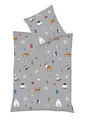 Produktbild: fleuresse Mako-Satin Bettwäsche Milano Winteridylle grau