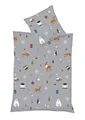 Produktbild: fleuresse Bettwäsche Fleuresse Mako Satin Bettwäsche 2tlg. 135x200cm Winter Pinguin Fuchs, Mako-Satin, 2 teilig, tolles Wintermotiv, bezaubernder Druck, Reißverschluss, Baumwolle