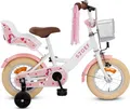Produktbild: SJOEF Dolly Kinderfahrrad 12 Zoll | Ab 2 - 4 Jahre | Kinder Fahrrad für Mädchen / Jugend | Kleidergröße von 90 bis 105 cm | inklusive Stützräder - Weiß