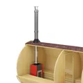 Produktbild: Fintec Edelstahl Außenkamin CHIMNEY + Strahlblech für holzbefeuerte Saunaöfen
