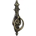 Produktbild: Relaxdays Türklopfer Gusseisen Schwarz Bronze Antik 24 cm x 8,5 cm x 3 cm 500 g