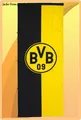 Produktbild: BVB Borussia Dortmund Hissfahne Hochformat Flagge Fahne Gelb Gr: 150x400cm NEU