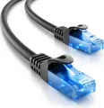 Produktbild: deleyCON 10m CAT.6 Ethernet Gigabit Lan Netzwerkkabel RJ45 CAT6 Kabel Patchkabel Kompatibel zu CAT.5 CAT.5e CAT.6a Cat.7 - Schwarz