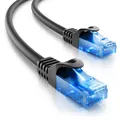 Produktbild: deleyCON 10m CAT6 Patchkabel Netzwerkkabel Ethernet LAN DSL Kabel Schwarz