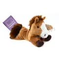 Produktbild: Habibi Plush Pony Wärmekissen/Stofftier f. Kinder und Erwachsene – Mikrowellen Heizkissen- beheizbares Plüschtier, wohltuende Wärme für Entspannung und Komfort kleines Pferd