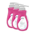 Produktbild: Veet Pure Haarentfernungscreme für Körper, Arme & Beine - Enthaarungscreme für sensible Haut - Minimum an Inhaltsstoffen - (3er Pack) 3 x 400 ml Spender inkl. Spatel