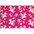 Produktbild: Geschenkpapier Einhorn 70cm x 2m Rolle pink - Rosa