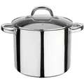 Produktbild: GSW Gemüsetopf Montreal, Edelstahl, Metall, 7 L, ISO 9001, backofengeeignet, hitzebeständige Griffe, rostfrei, Griffe werden nicht heiß, hitzebeständig, optimale Wärmeverteilung, leichte Reinigung, verkapselter Sandwichboden, Hohlgriffe,mit Dampfablass, backofengeeignet, Kochen, Töpfe, Kochtöpfe