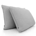 Produktbild: Sofakissen mit Füllung und Bezug - Sofakissen Groß 40x60 cm - Couchkissen Grau 2er Set viel Füllung – OekoTex zertifizierte Zierkissen Sofa & Couch – Bequeme Dekokissen Wohnzimmer, Schlafzimmer