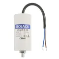 Produktbild: BOJACK 25uF 450V Motor laufKondensator 42x83mm Anlaufkondensator Motorstartkondensator mit Kondensator mit Blei-Draht M8 mit Nuss Passend für die meisten Motoren.