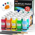Produktbild: Shuttle Art 25 Acrylfarben 60ml Bunt Hochpigmentiert Acryl Leinwand Holz Steine