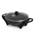 Produktbild: Tristar Elektro-Wok PZ-9130 33cm 4,5L 1500W Asia Wok Glasdeckel Elektropfanne