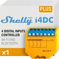 Produktbild: Shelly Plus i4 DC | WiFi- und Bluetooth-Smart-Controller mit 4 digitalen