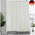 Produktbild: Furlinic Überlänge Duschvorhang Beige Antischimmel, Badvorhang aus Polyester S