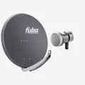 Produktbild: Fuba 85cm Satellitenschüssel anthrazit Set Single LNB 1 Teilnehmer (HDTV,4K/8K)
