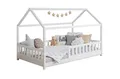 Produktbild: Ticaa Hausbett Kay mit Rausfallschutz aus Kiefer, Kinderbett 140x200, inkl. Dach, mit Rollrost