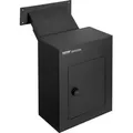 Produktbild: Mauerdurchwurf Briefkasten, Robuster Einbaubriefkasten Aus Stahl Für Wände Mit Einer Dicke Von 70 Bis 200 Mm, Zahlenschloss, 330 X 178 X 430 Mm Mauerbriefkasten, Schwarz - Vevor