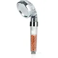 Produktbild: EASYmaxx Duschkopf Spa - Mit Mineralperlen & 3 Wasserstrahl-Modi - 344 Düsen - Silber/Transparent