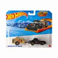 Produktbild: Hot Wheels Track Fleet LKW Porsche 911 OFF-Roader mit Anhänger Modellauto