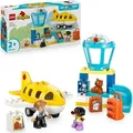 Produktbild: LEGO DUPLO Erster Besuch im Flughafen - Motorisches Lernspielzeug für Kleinkinder mit Flugzeug, 2 Figuren & Teddybär - Geschenk zum Geburtstag f... - Bronze
