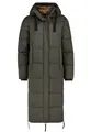 Produktbild: SUBLEVEL Steppjacke Damen Mantel Winterjacke Jacke extra lang geschnitten mit Kapuze