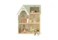 Produktbild: Classic World Puppenhaus Classic World - Puppenhaus Cottage - 47x27,2x55,1cm - ab 3 Jahre, (Puppenahus inklusive Püppenmöbel und Zubehör)