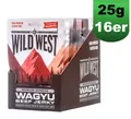 Produktbild: Wild West Wagyu Beef Jerky Trockenfleisch Rind 16x 25g (107,25 EUR/kg)