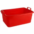 Produktbild: Lockweiler Wanne eckig 62 cm/45 l rot hochstehende Griffe