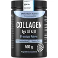 Produktbild: Collagen Pulver 500 Gramm, Bioaktives Kollagen, Typ 1, 2, 3  100% Rind