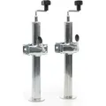 Produktbild: XPOtool Anhängerstütze 2 Stück, höhenverstellbar 510-760 mm, 130 x 90 x 760 mm, Abstellstütze mit 2 Klemmhaltern Ø 48 mm, Anhänger