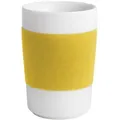 Produktbild: KAHLA Becher touch! henkelloser Becher mit Samt-Banderole, 1-tlg., Porzellan, Made in Germany gelb 350 ml | Ø 7.7 cm x 11.3 cm