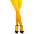 Produktbild: thetru Strumpfhose Blickdichte Strumpfhose gelb (1 St) Einfarbige Strumpfhose als Basic für unterschiedliche Kostüme gelb S-M