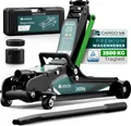 Produktbild: CargoVA® Hydraulischer Wagenheber im Koffer 2,5T inkl. 2 Gummiauflagen, Rangierwagenheber, Unterstellbock - perfekt für Heimwerkstatt