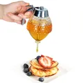 Produktbild: Honigspender Glas 250 ml mit Untersetzer tropffrei Sirup Spender