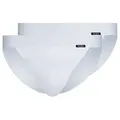 Produktbild: Skiny Slip Herren Tanga 2er Pack Cotton Retro (Packung, 2-St) biologisch abbaubar weiß M