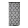 Produktbild: relaxdays Duschrollo schwarz, grau 80,0 x 240,0 cm
